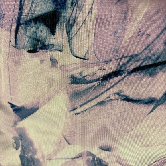 Tek Gear Workout Gear Blue lavender athletic leggings pants LG LIKE NEW Pockets - Picture 4 of 11